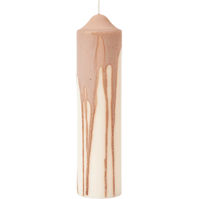 Dryp Pöytäkynttilä 20 cm, Beige