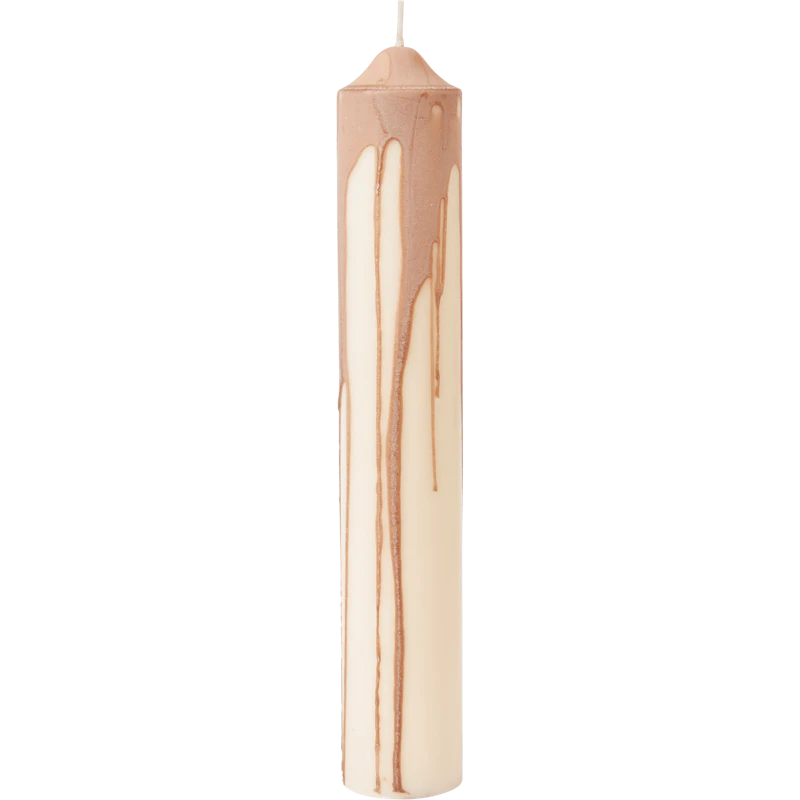 Dryp Pöytäkynttilä 30 cm, Beige