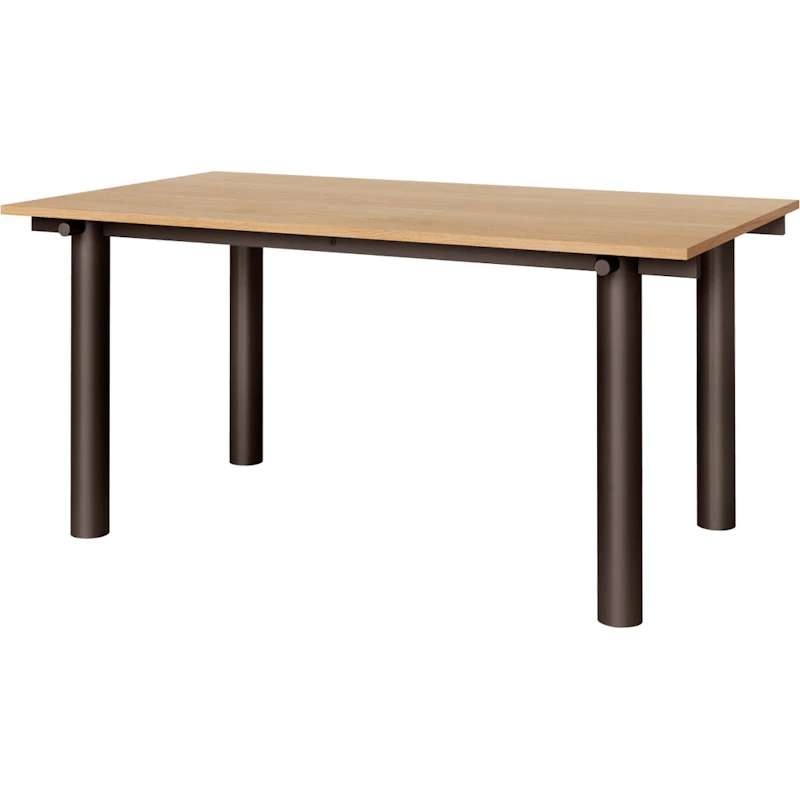 Atura Ruokapöytä 90x160 cm, Dark Chocolate / Tammiviilu