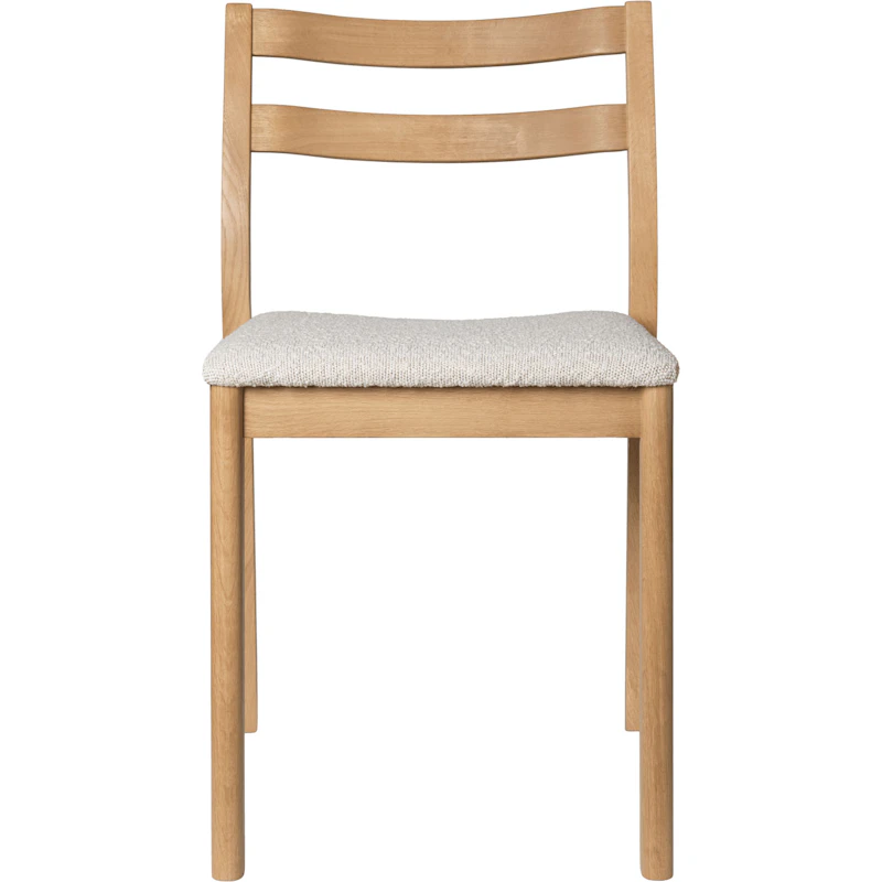 Boda Ruokapöydän Tuoli Rugged Bouclé, Luonnollinen Tammi / Off-white