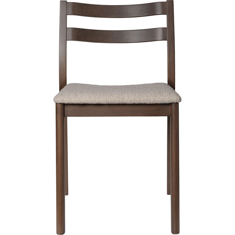 Boda Ruokapöydän Tuoli Soft Bouclé, Tummaksi petsattu Pyökki / Natural