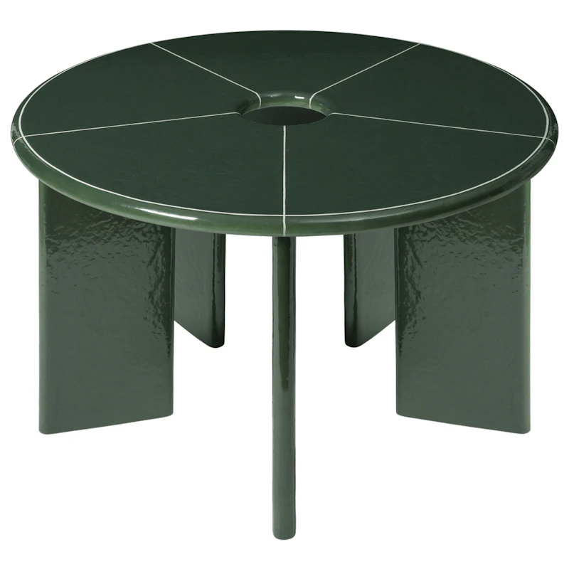 Deya Pöytä Ø120, Tummanvihreä