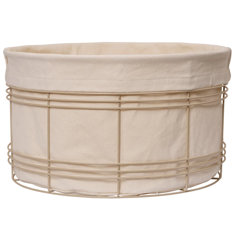 Fio Pyykkikori H30 cm, Cashmere/natural