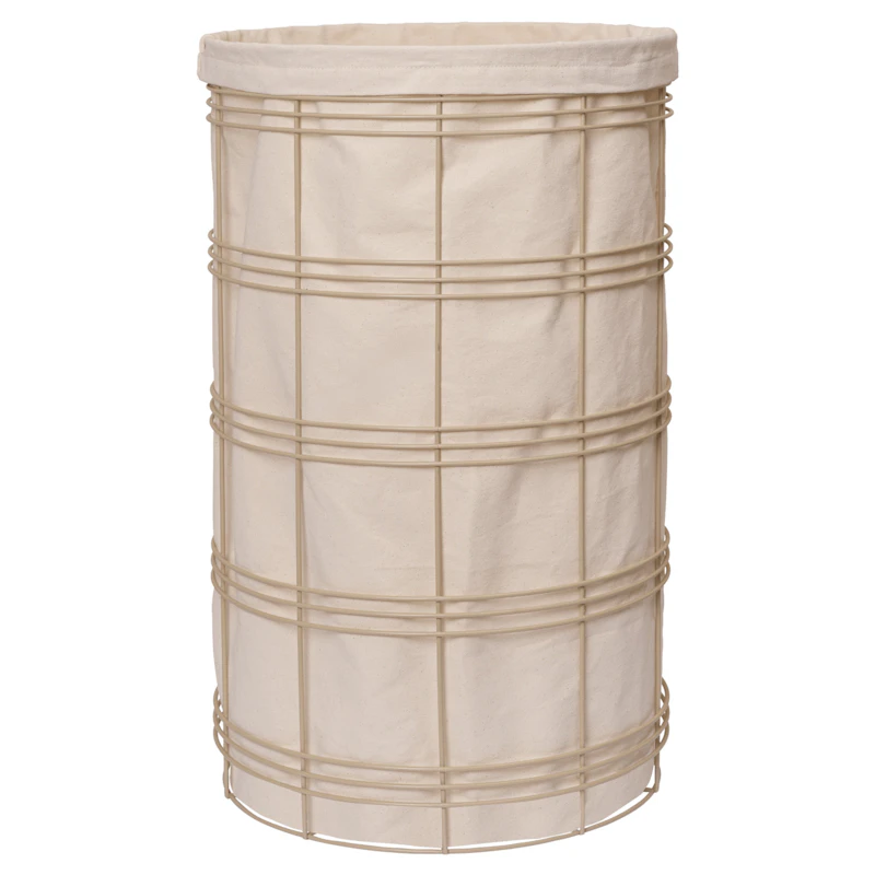 Fio Pyykkikori H70 cm, Cashmere/natural