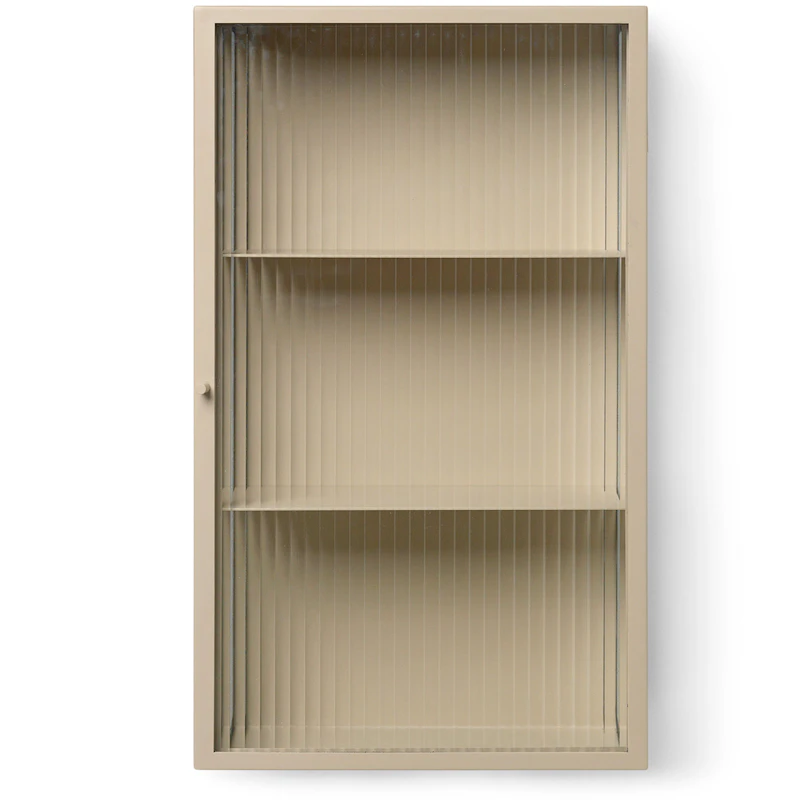 Haze Seinäkaappi Aallotettu Lasi 35x60 cm, Kashmirinvärinen