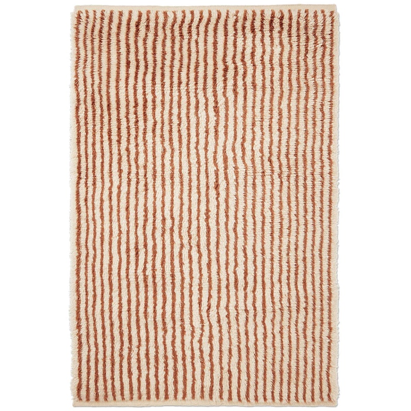 Kami Knotted Matto 120x180 cm, Luonnonvalkoinen / Punaruskea