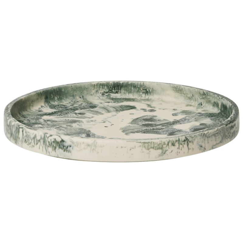 Mist Tarjotin Ø30 cm, Emerald Luonnonvalkoinen
