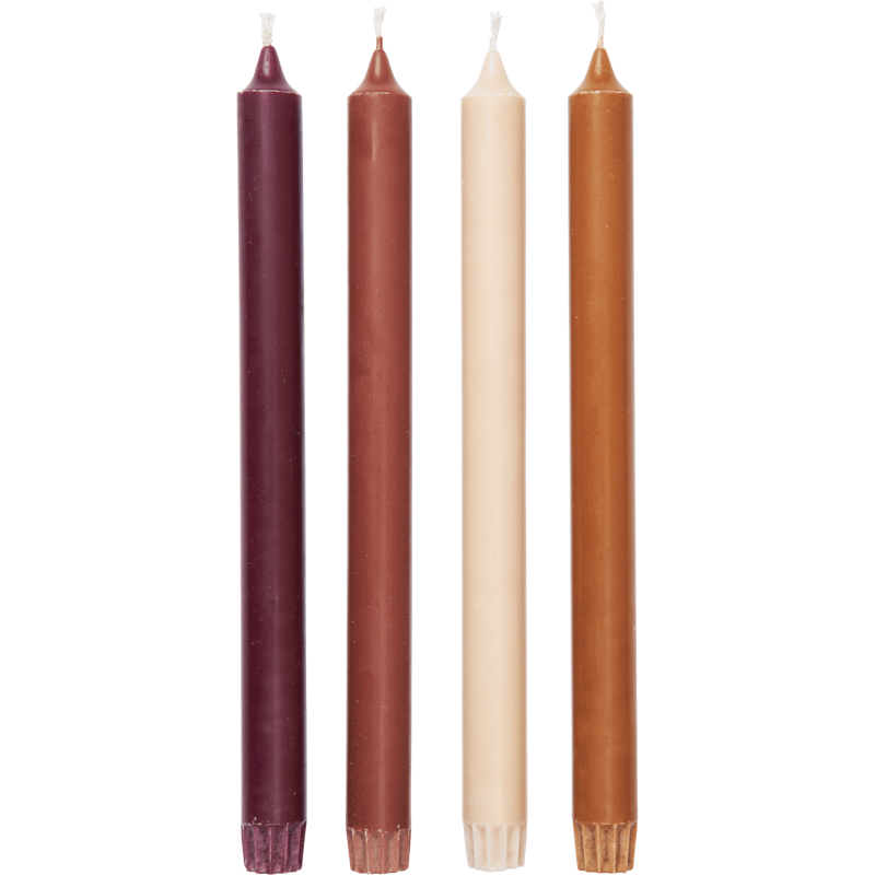 Pure Kynttilät 30 cm 4 kpl:n pakkaus, Roseate Blend
