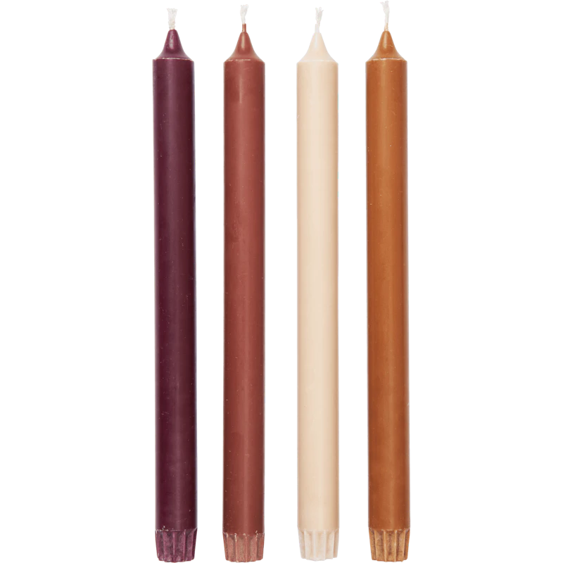 Pure Kynttilät 30 cm 4 kpl:n pakkaus, Roseate Blend