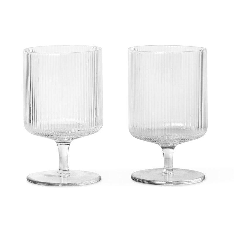 Ripple Wine Glass 2 pcs. Viinilasi 2 kpl:n pakkaus Kirkas