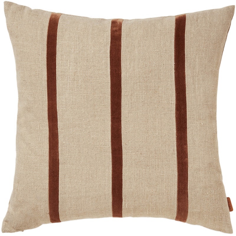 Senti Stripe Tyynynpäällinen 50x50 cm, Carob Brown