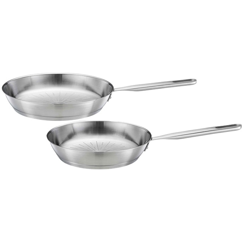 All steel Pure Paistinpannusarja 24 + 28 cm