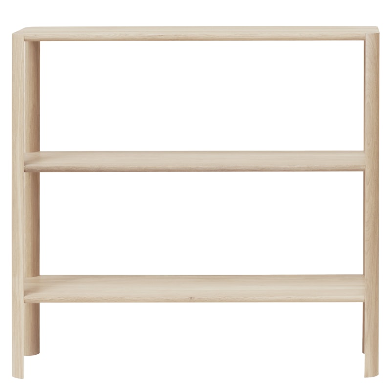 Leaf Hylly 1x3, Valkoinen Öljytty Tammi