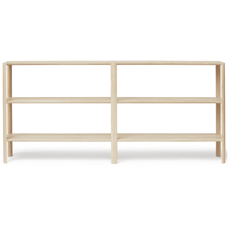 Leaf Hylly 2x3, Valkoöljytty Tammi