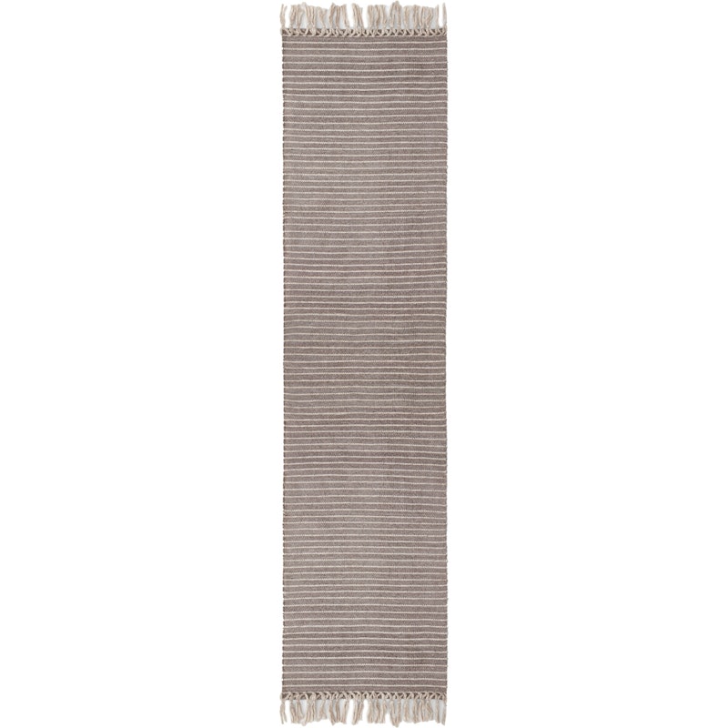 Bold Fringe Matto 70x300 cm, Taupe-ruskea