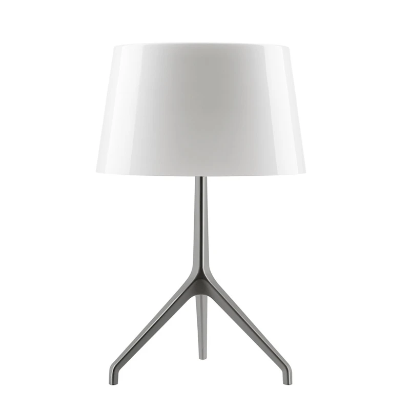 Lumiere Pöytävalaisin XXS, Musta Kromi/Valkoinen