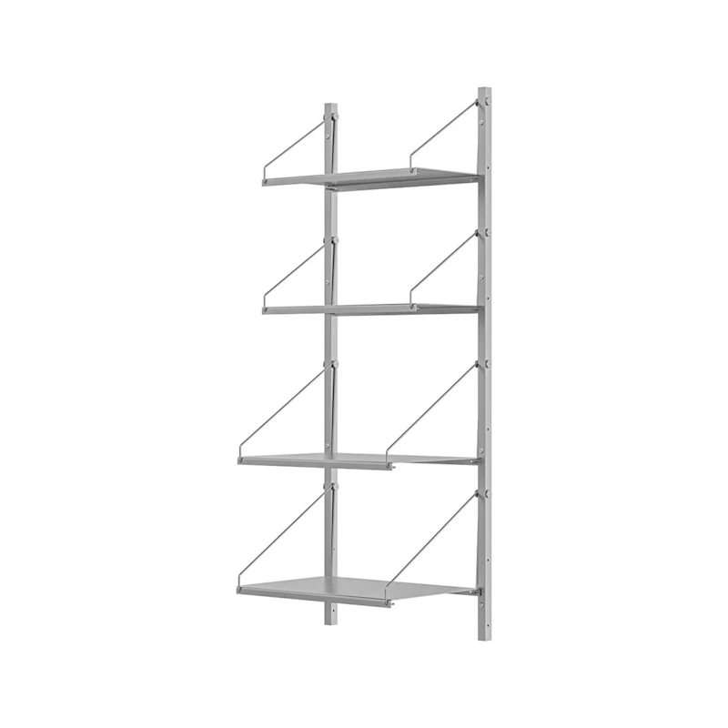 Library Hylly 108x42,5 cm, Ruostumaton Teräs