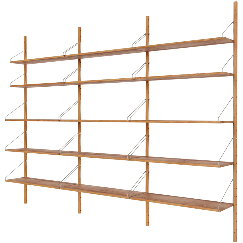 Library Hylly 185x245,5 cm, Tammi