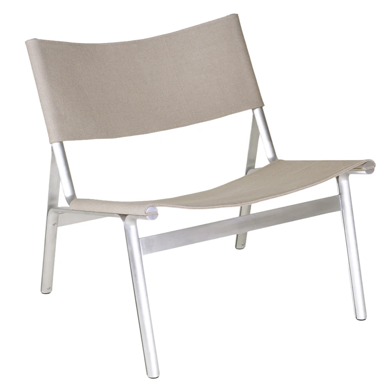 Union Nojatuoli, Alumiini / Sandstone Linen