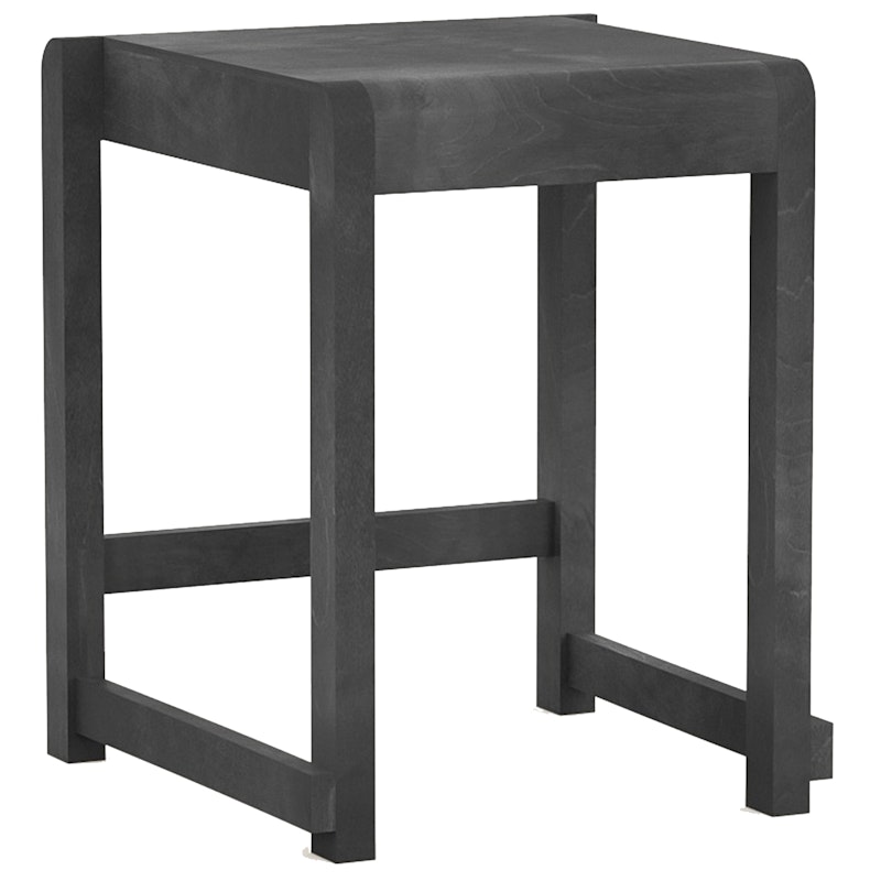 Low Stool 01 Jakkara, Musta