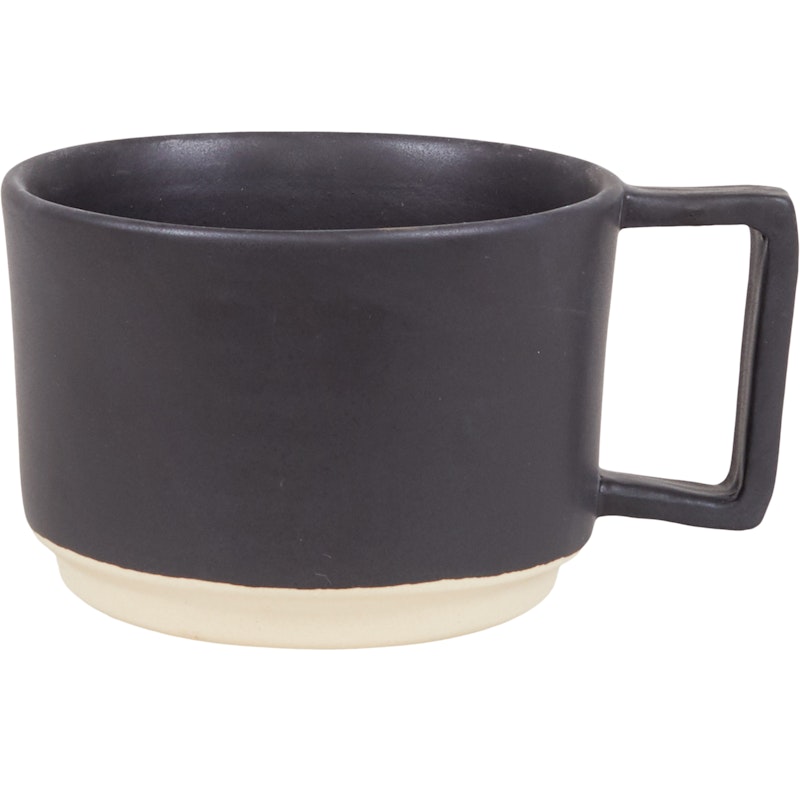 Mug Black With Handle Muki Musta