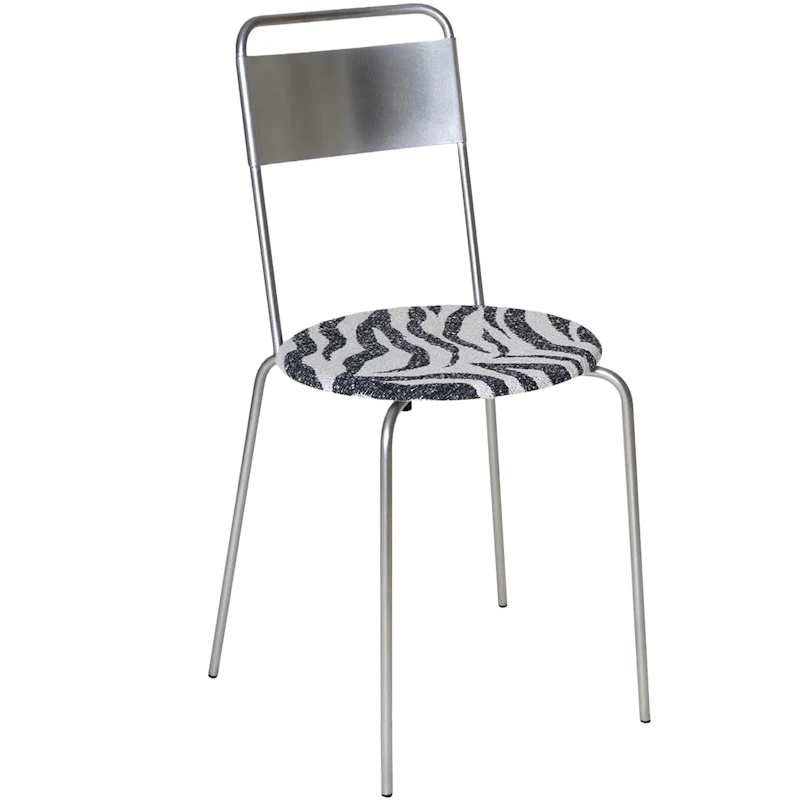 Petit Rond Tuoli, Ruostumaton Teräs / Zebra