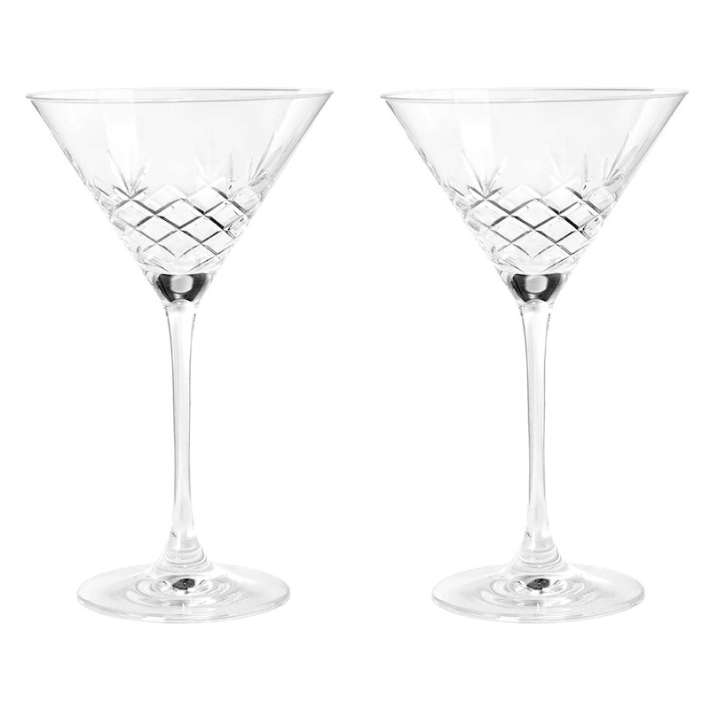 Crispy Cocktail Glass 2 Pcs, Clear