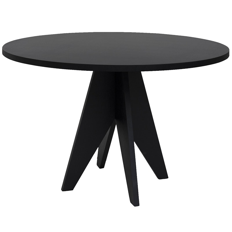 Pose Ruokapöytä Ø120 cm, Musta Tammi