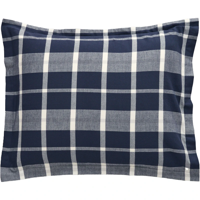 Flannel Check Tyynynpäällinen Marine 50x60 cm