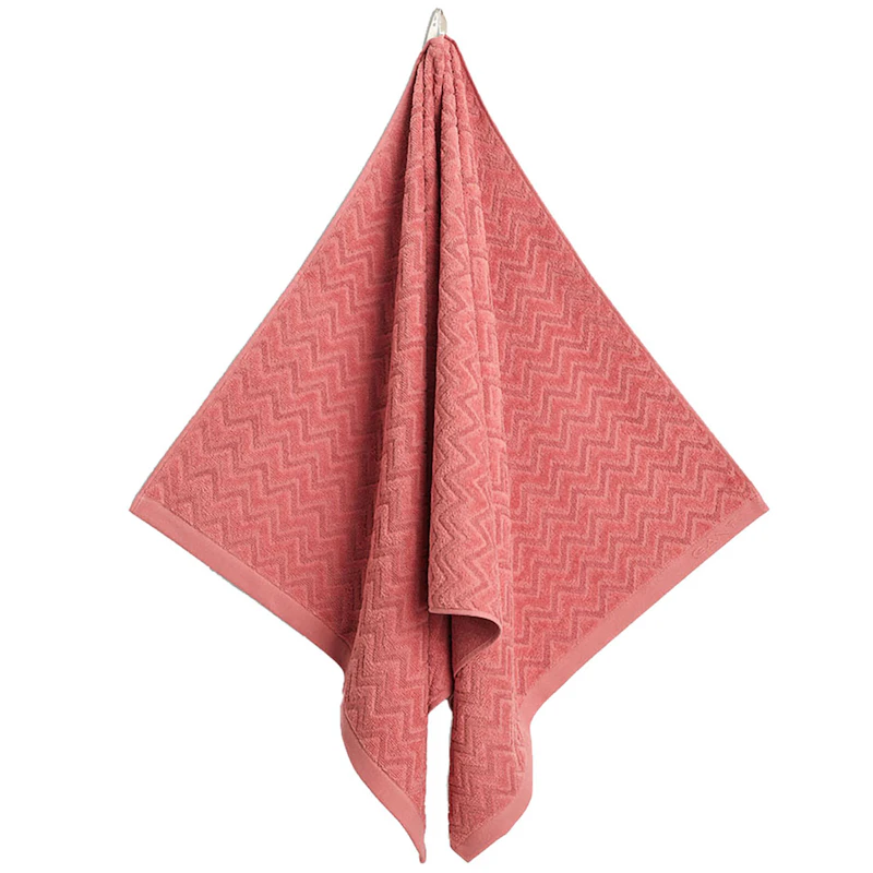 Jacquard Herringbone Pyyhe 30x50 cm, Faded Brick