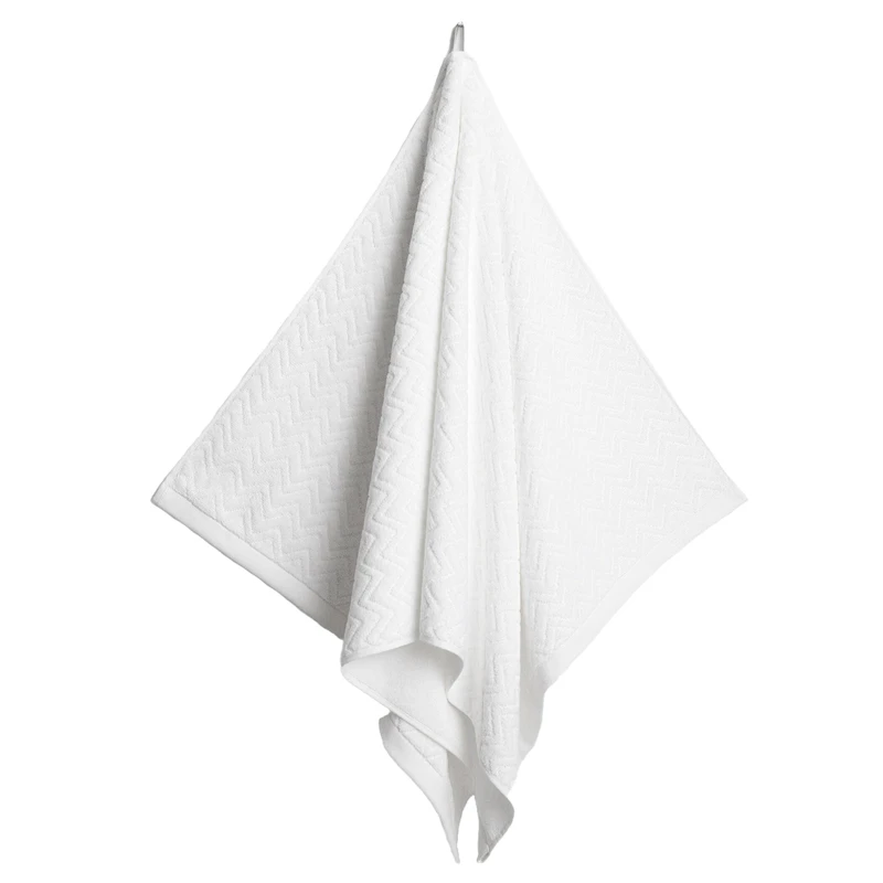 Jacquard Herringbone Pyyhe 50x70 cm, Anchor Grey