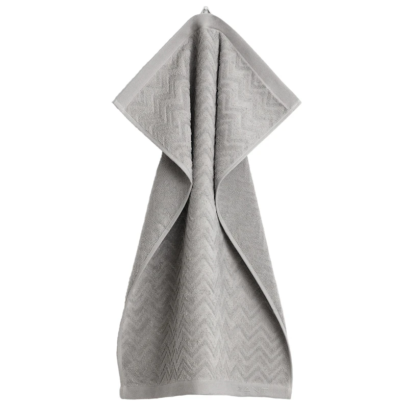 Jacquard Herringbone Pyyhe 50x70 cm, Concrete Grey