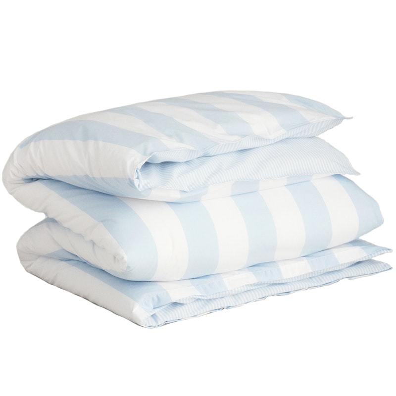 Percale Stripe Pussilakana 150x210 cm, Rich Blue