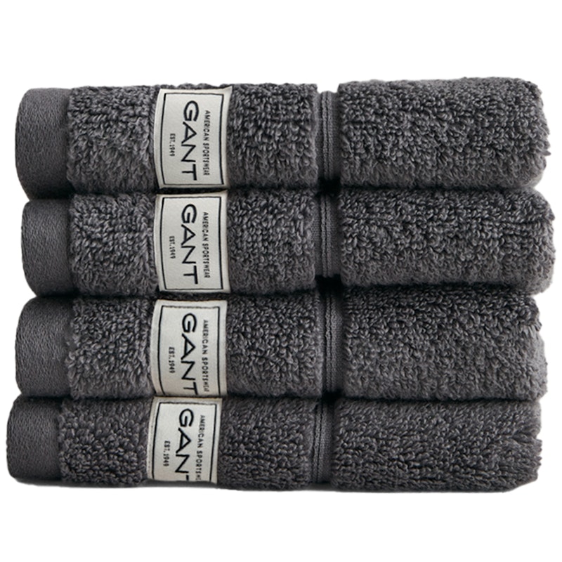 Premium Pyyhkeet 30x30 cm 4 kpl:n pakkaus, Anchor Grey