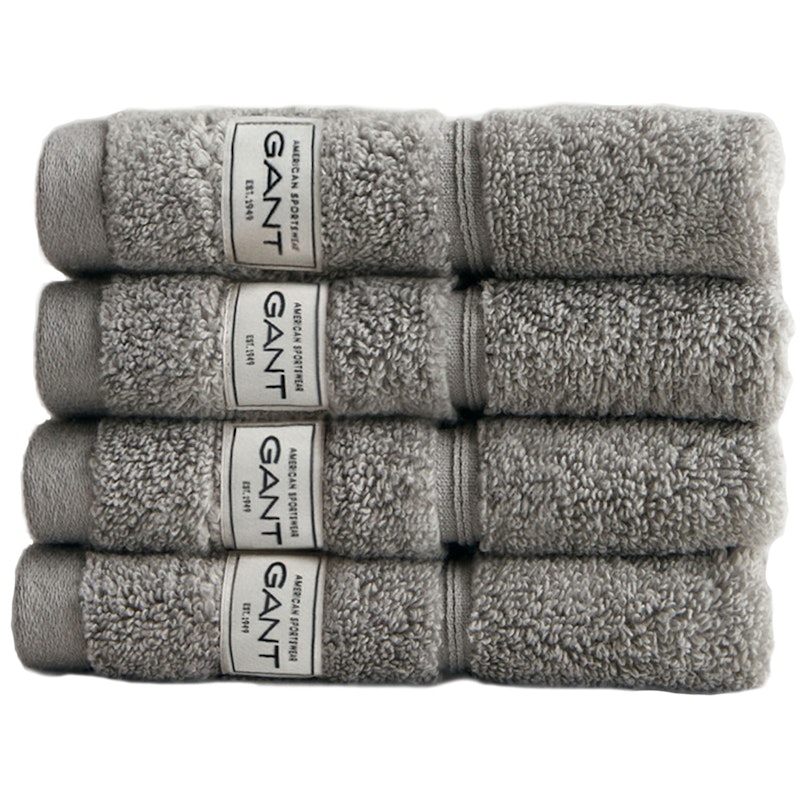 Premium Pyyhkeet 30x30 cm 4 kpl:n pakkaus, Concrete Grey