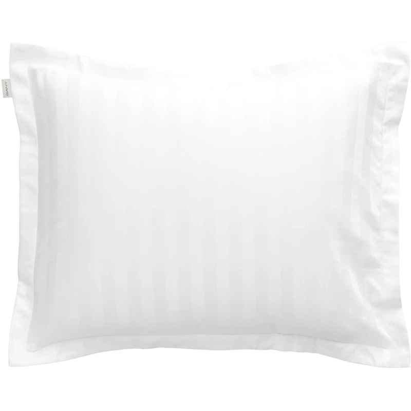 Sateen Stripe Tyynynpäällinen 50x60 cm, Valkoinen
