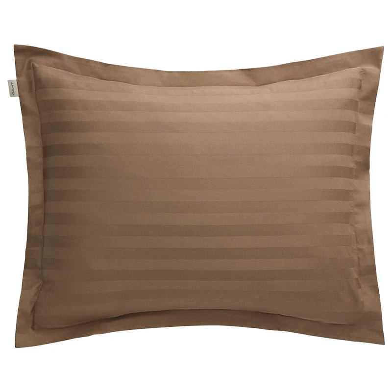 Sateen Stripe Tyynynpäällinen 50x60 cm, Taupe Beige