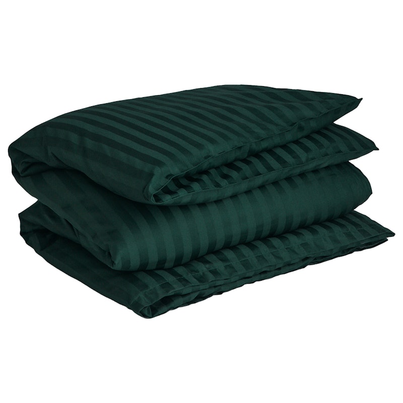 Sateen Stripes Pussilakana 150x210 cm, Tartan Green