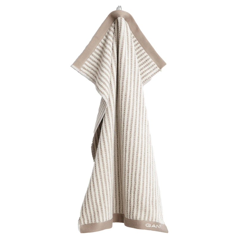 Stripe Pyyhe 50x70 cm, Taupe Beige