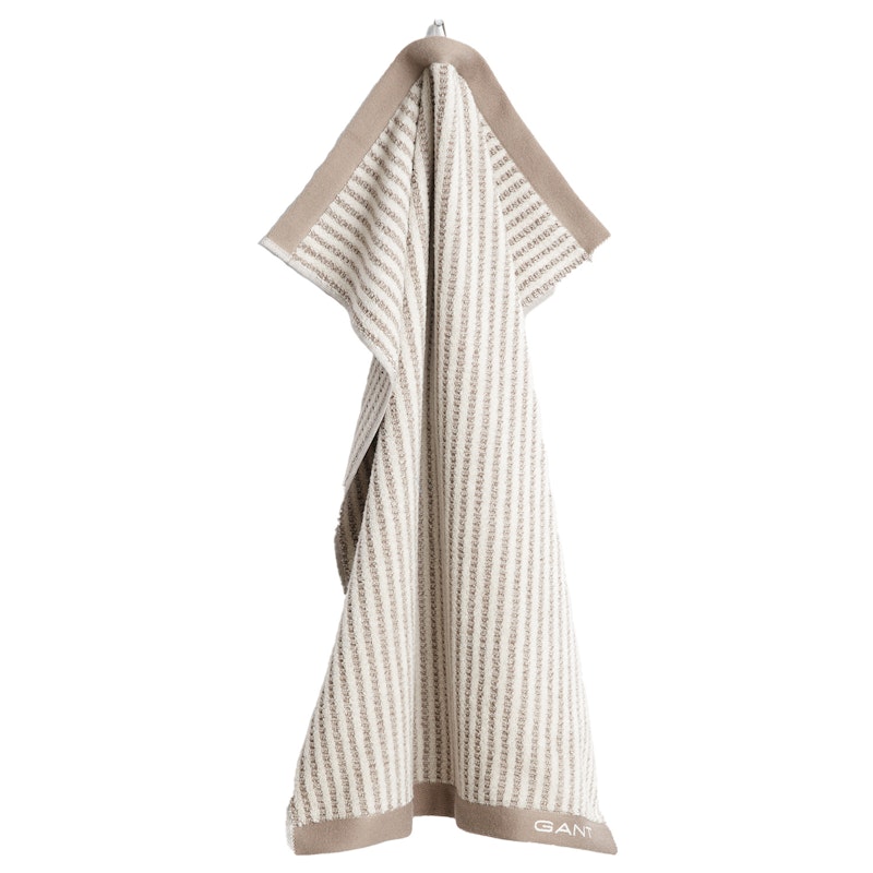 Stripe Pyyhe 50x70 cm, Taupe Beige