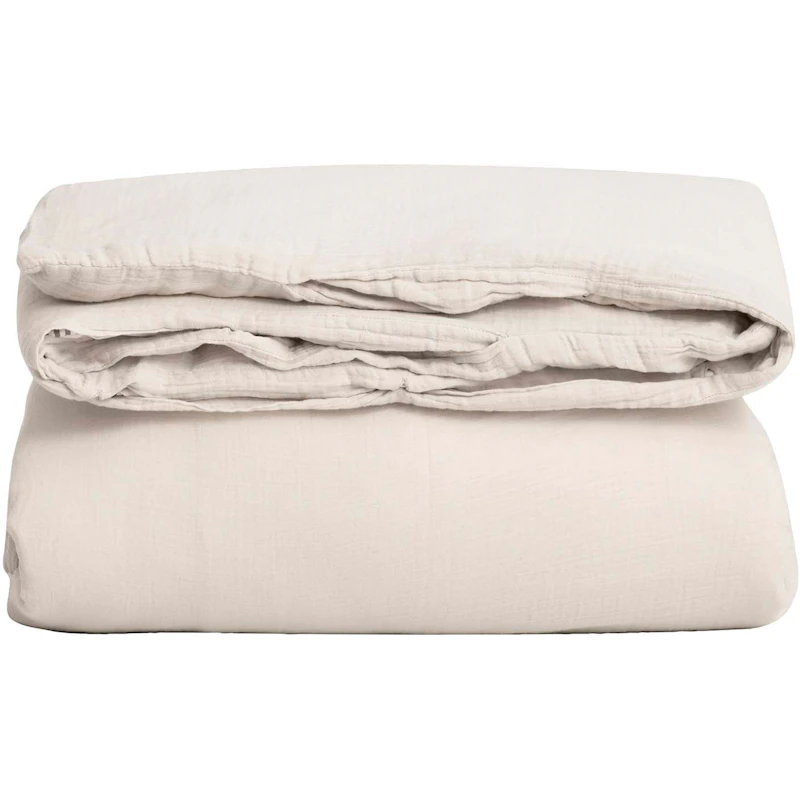 Eggshell Muslin Pussilakana Yksittäinen, 210x150 cm
