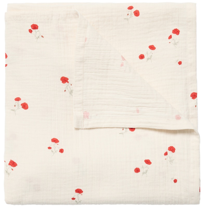 Poppy Kapalopeitto Musliini, 110x110 cm