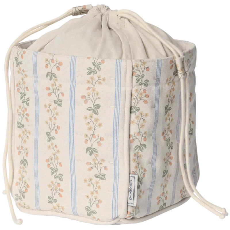 Strawberry Garland Storage Basket, Small