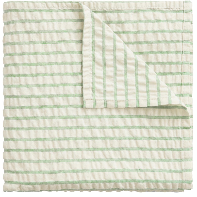 Seersucker Kapalopeitto 110x110 cm, Stripe Emerald