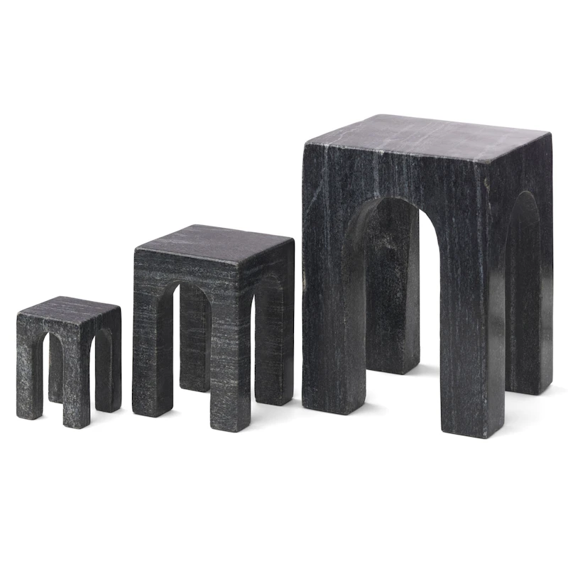 Arkis Bookend Kirjatuki 3 Palaa, Musta