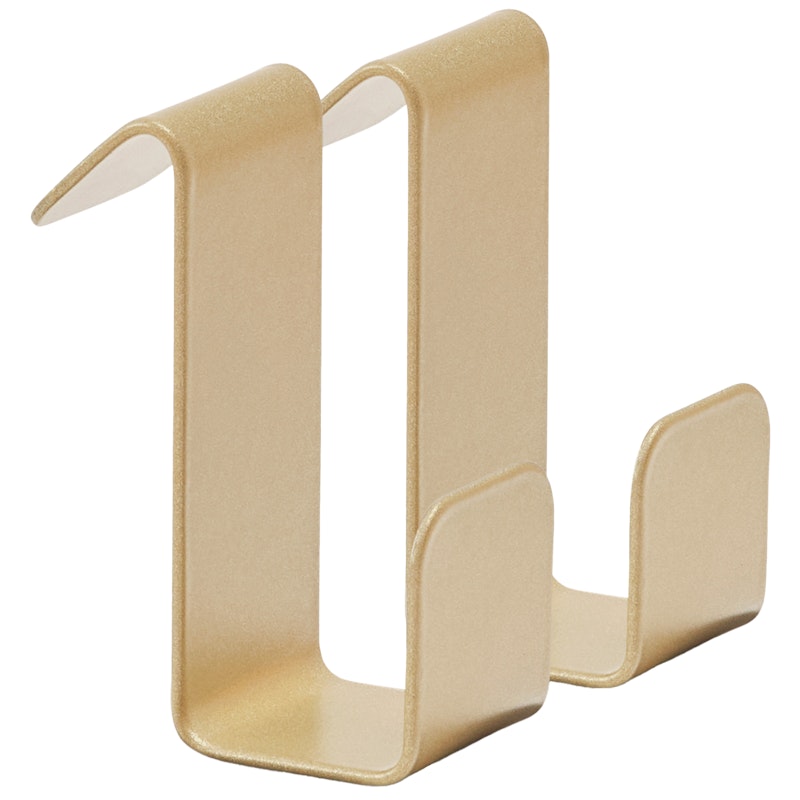 Flex Koukut 2 kpl:n pakkaus Magneettiselle Hyllylle, Messingit