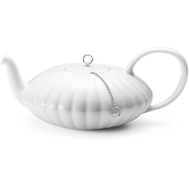 Bernadotte Teekannu Posliini, Valkoinen