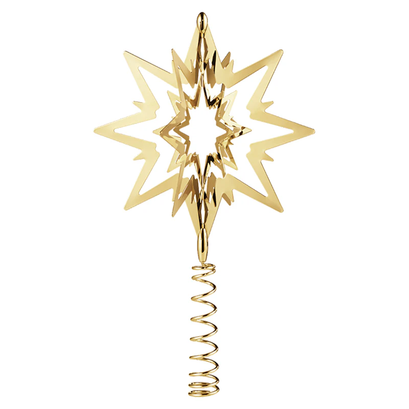 Top Star Ornament Small, Kulta