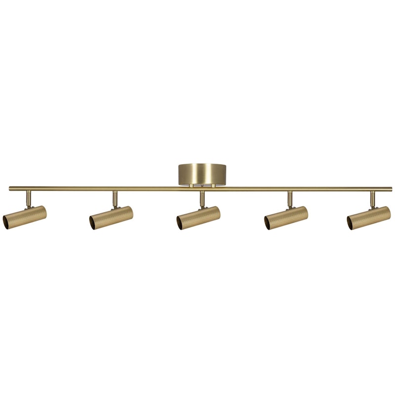 Hubble 5 Long Uppokattovalaisin, Brushed Brass