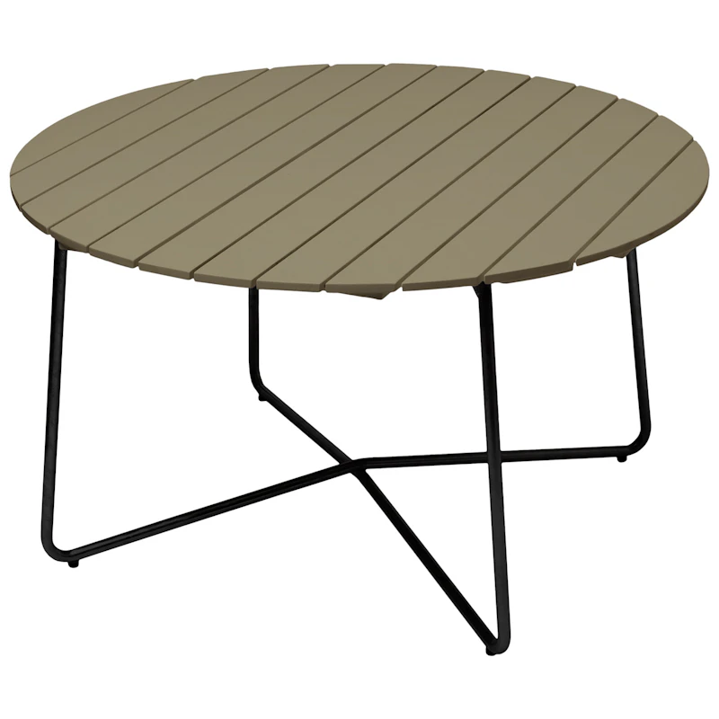 9A Pöytä Ø120 cm, Vaaleanvihreä / Musta
